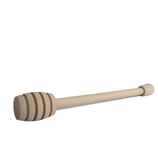 Image showing our honey dipper made out of wood.